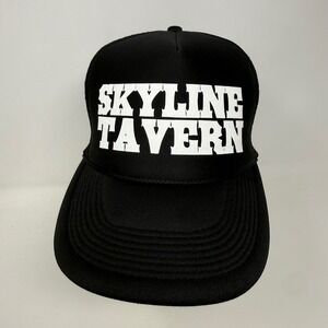 Skyline Tavern Portland Oregon Trucker Hat Black White Snapback Cap Otto OSFM